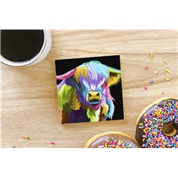 Tech Ceramic Coaster - 10cm  -  Dom (8)