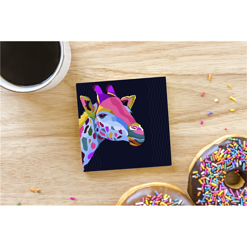 Tech Ceramic Coaster - 10cm  -  Exotic (10)