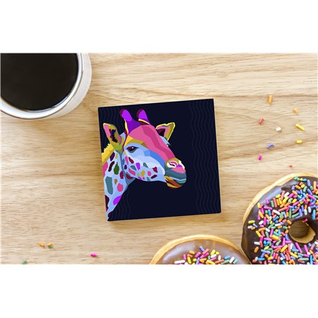 Tech Ceramic Coaster - 10cm  -  Exotic (10)