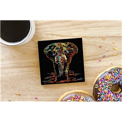 Tech Ceramic Coaster - 10cm  -  Exotic (14)