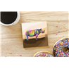 Tech Ceramic Coaster - 10cm  -  Exotic (20)