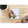 Tech Ceramic Coaster - 10cm  -  Exotic (23)