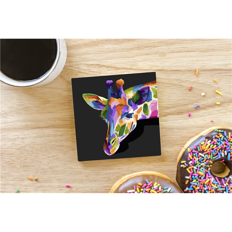 Tech Ceramic Coaster - 10cm  -  Exotic (24)