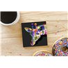Tech Ceramic Coaster - 10cm  -  Exotic (24)