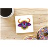 Tech Ceramic Coaster - 10cm  -  Exotic (25)