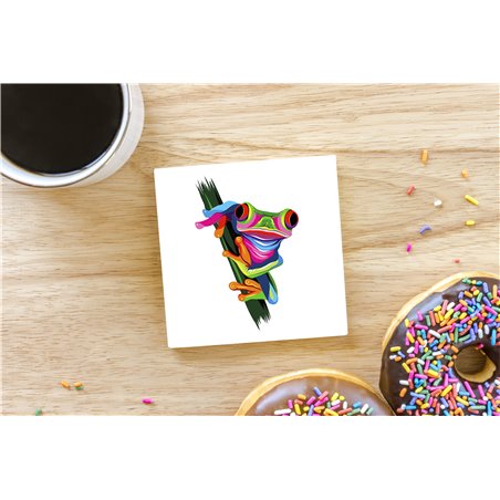 Tech Ceramic Coaster - 10cm  -  Exotic (28)