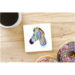 Tech Ceramic Coaster - 10cm  -  Exotic (29)