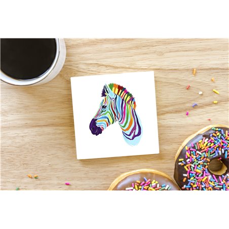 Tech Ceramic Coaster - 10cm  -  Exotic (29)