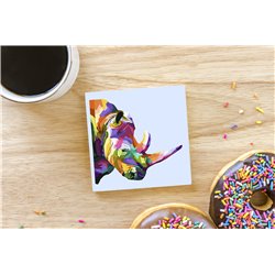 Tech Ceramic Coaster - 10cm  -  Exotic (31)