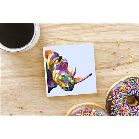 Tech Ceramic Coaster - 10cm  -  Exotic (31)