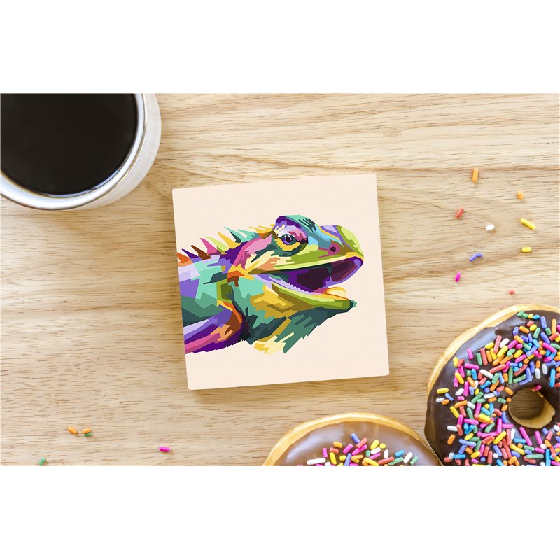 Tech Ceramic Coaster - 10cm  -  Exotic (34)