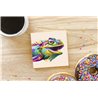 Tech Ceramic Coaster - 10cm  -  Exotic (34)
