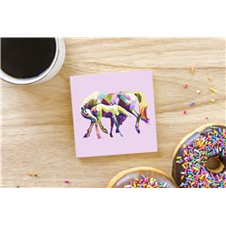 Tech Ceramic Coaster - 10cm  -  Horse (1)