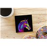 Tech Ceramic Coaster - 10cm  -  Horse (11)