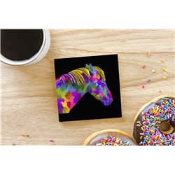 Tech Ceramic Coaster - 10cm  -  Horse (14)