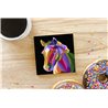 Tech Ceramic Coaster - 10cm  -  Horse (15)