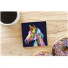 Tech Ceramic Coaster - 10cm  -  Horse (17)