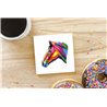 Tech Ceramic Coaster - 10cm  -  Horse (22)