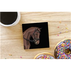 Tech Ceramic Coaster - 10cm  -  Horse (26)