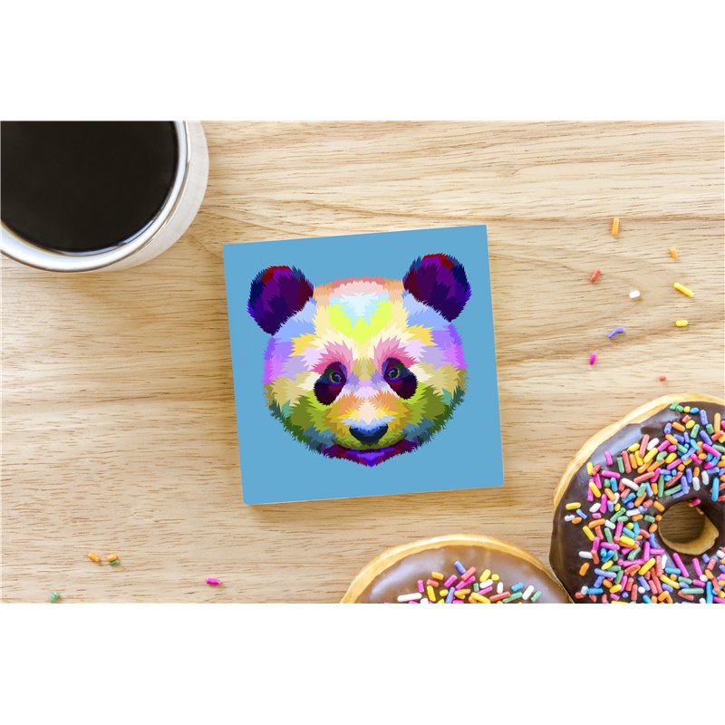 Tech Ceramic Coaster - 10cm  -  Panda (1)