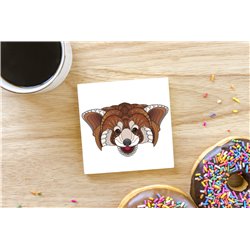 Tech Ceramic Coaster - 10cm  -  Panda (2)