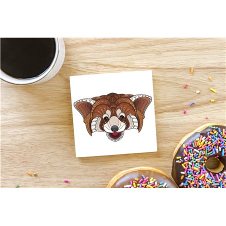 Tech Ceramic Coaster - 10cm  -  Panda (2)
