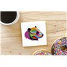 Tech Ceramic Coaster - 10cm  -  Panda (3)