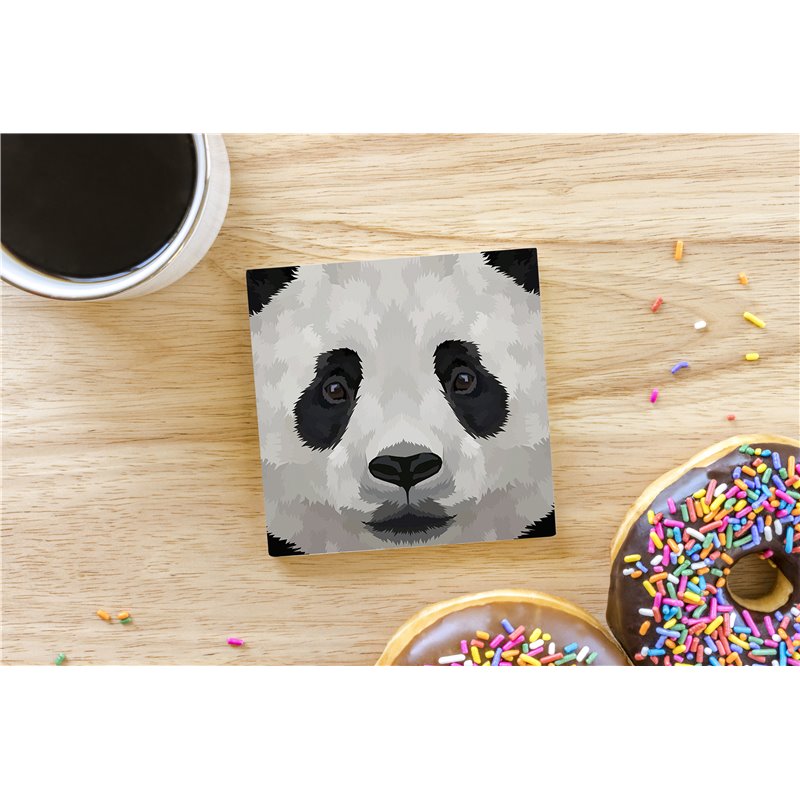 Tech Ceramic Coaster - 10cm  -  Panda (5)