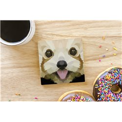 Tech Ceramic Coaster - 10cm  -  Panda (6)