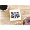 Tech Ceramic Coaster - 10cm  -  Raccoon (2)