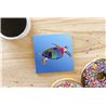 Tech Ceramic Coaster - 10cm  -  Sea (1)