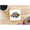 Tech Ceramic Coaster - 10cm  -  Sea (4)