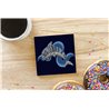 Tech Ceramic Coaster - 10cm  -  Sea (5)