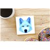 Tech Ceramic Coaster - 10cm  -  Wolf (5)