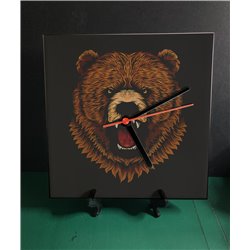 Tech 20cm Ceramic Tile Desk/Wall Clock   -  Bear(6)