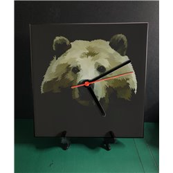 Tech 20cm Ceramic Tile Desk/Wall Clock   -  Bear(12)