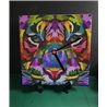 Tech 20cm Ceramic Tile Desk/Wall Clock   -  Big Cat (6)