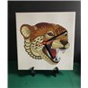 Tech 20cm Ceramic Tile Desk/Wall Clock   -  Big Cat (7)