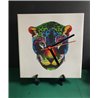 Tech 20cm Ceramic Tile Desk/Wall Clock   -  Big Cat (13)