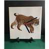 Tech 20cm Ceramic Tile Desk/Wall Clock   -  Big Cat (18)