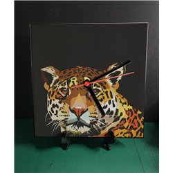 Tech 20cm Ceramic Tile Desk/Wall Clock   -  Big Cat (34)
