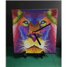 Tech 20cm Ceramic Tile Desk/Wall Clock   -  Big Cat (39)