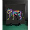 Tech 20cm Ceramic Tile Desk/Wall Clock   -  Big Cat (41)