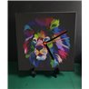 Tech 20cm Ceramic Tile Desk/Wall Clock   -  Big Cat (44)