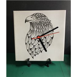Tech 20cm Ceramic Tile Desk/Wall Clock   -  Bird (1)