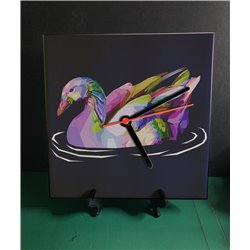 Tech 20cm Ceramic Tile Desk/Wall Clock   -  Bird (6)