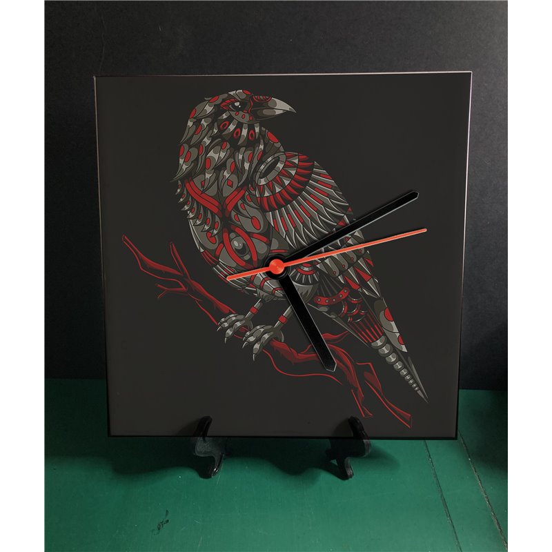 Tech 20cm Ceramic Tile Desk/Wall Clock   -  Bird (17)