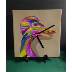 Tech 20cm Ceramic Tile Desk/Wall Clock   -  Bird (18)