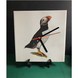 Tech 20cm Ceramic Tile Desk/Wall Clock   -  Bird (22)