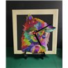 Tech 20cm Ceramic Tile Desk/Wall Clock   -  Cat (3)